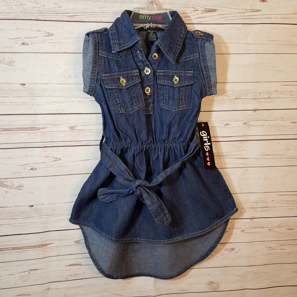 Toddler Denim High-low Dress